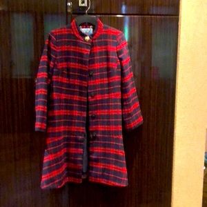 DraperJames plaid swing coat